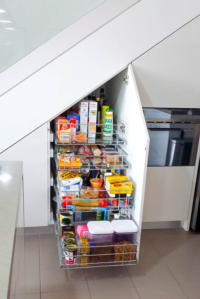 Slide Out Pantry Storage Under Stairs TANSEL Storage Blog