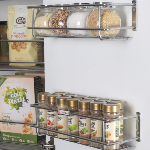 Door Mount Spice Rack Stainless Steel Wire I Tansel Storage