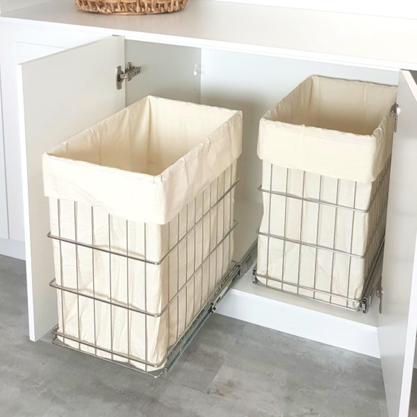 Pull Out Wire Laundry Baskets Tansel, Baskets Storage Ideas Laundry