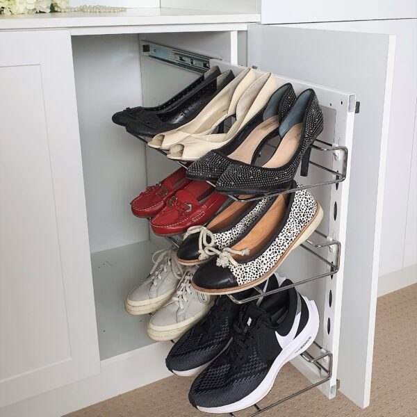Shoe Rack Side Slide Shoe Storage I Tansel Stainless Steel Pull Out Storage