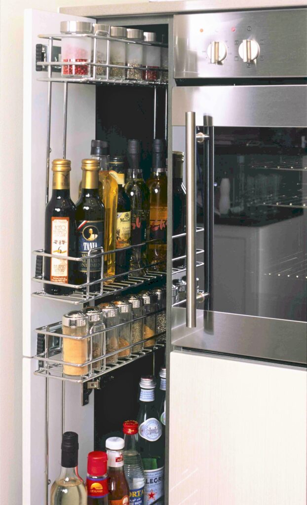 kitchen storage for narrow spaces | Tansel Pull Out Storage